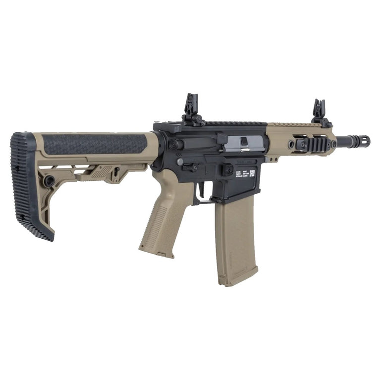 FUCILE SOFTAIR ELETTRICO SA-F04-RL FLEX GEN.2 HAL ETU CON CALCIO LIGHT OPS TAN/NERO SPECNA ARMS