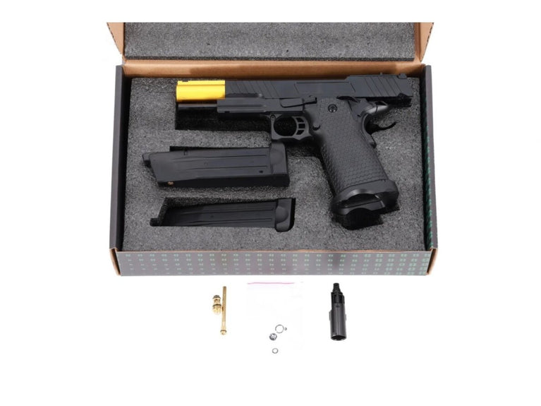 PISTOLA SOFTAIR A GAS/CO2 SA-VGP19 SERIE VAPOR NERA/DORATA SPECNA ARMS