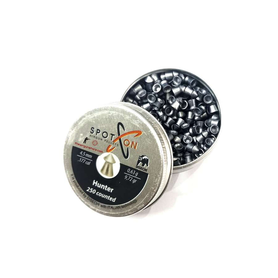 PIOMBINI HUNTER A PUNTA CAL. 4,5/.177 0,63g SPOT ON 250PCS