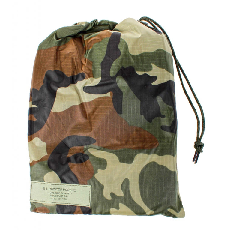 TELO PONCHOS RIPSTOP CAMO WOODLAND SBB