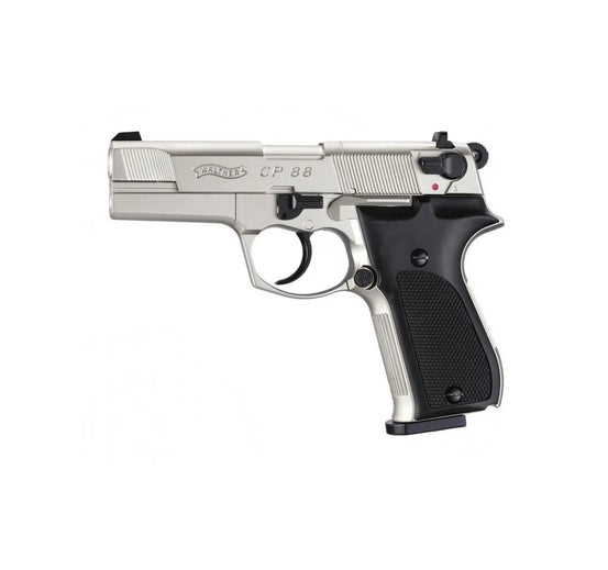 PISTOLA A CO2 CP88 4" NICKELATA CAL.4.5 <7.5J WALTHER UMAREX