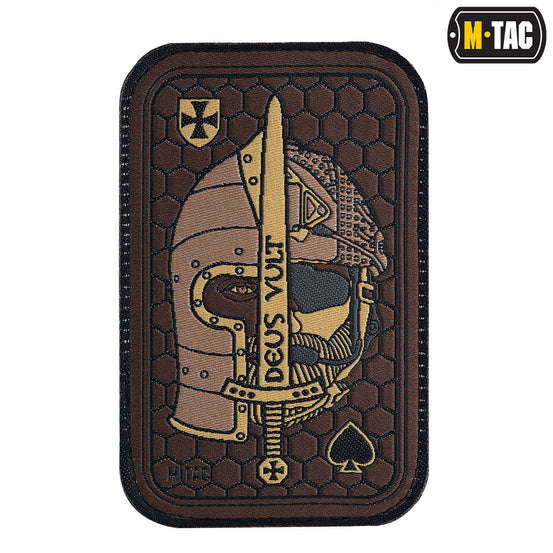 Patch Con Velcro Deus Vult Ace colore COYOTE M-TAC