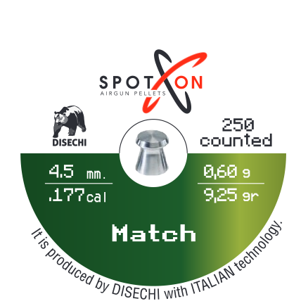 PIOMBINI A TESTA PIATTA CAL. 4,5/.177 0,60g 250 PCS SPOT ON