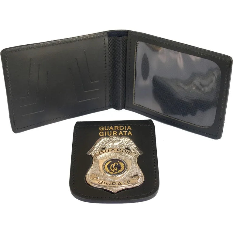 PORTAFOGLIO IN PELLE CON PATTELLA ESTRAIBILE GUARDIA GIURATA VEGA HOLSTER