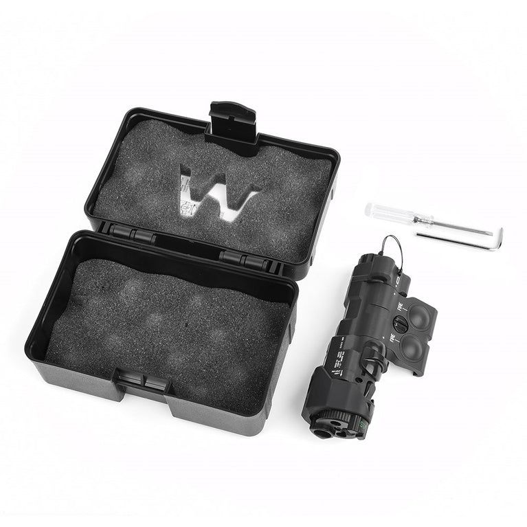 SISTEMA DI PUNTAMENTO MAWL C1 NYLON LASER ROSSO/IR CON LUCE LED/LED IR NERO WADSN