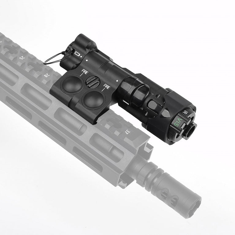 SISTEMA DI PUNTAMENTO MAWL C1 NYLON LASER ROSSO/IR CON LUCE LED/LED IR NERO WADSN