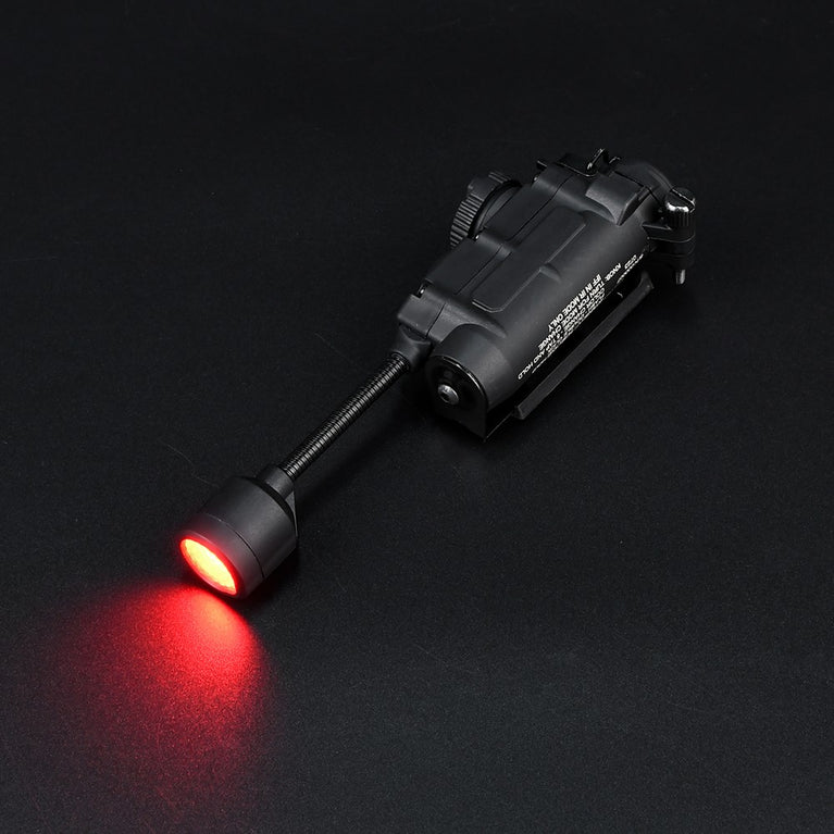 TORCIA TATTICA LED/IR PER ELMETTI E TATTICO NERO WADSN