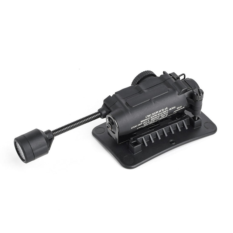 TORCIA TATTICA LED/IR PER ELMETTI E TATTICO NERO WADSN