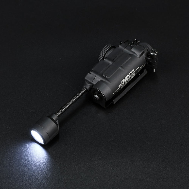 TORCIA TATTICA LED/IR PER ELMETTI E TATTICO NERO WADSN
