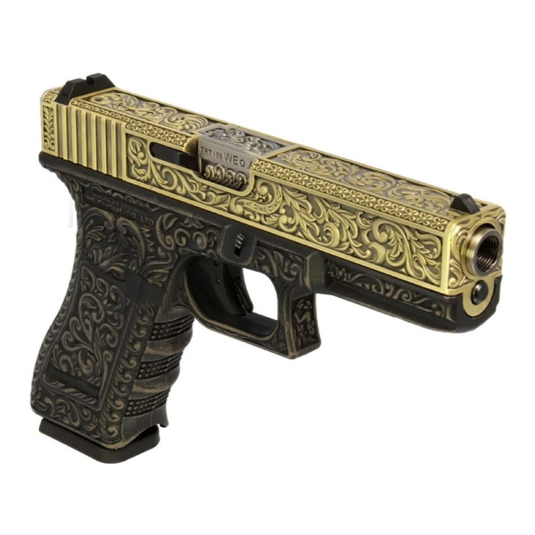 PISTOLA SOFTAIR A GAS G-17 CLASSIC BRONZE FLORAL EDITION WE