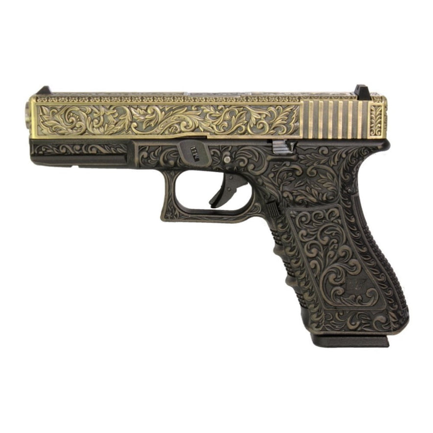 PISTOLA SOFTAIR A GAS G-17 CLASSIC BRONZE FLORAL EDITION WE