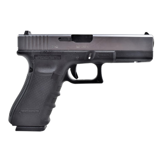 PISTOLA A GAS SCARRELLANTE G18 SILVER WE