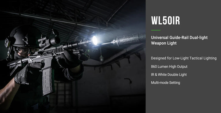 TORCIA DA 860 LUMEN TACTICAL SET WL50 IR LED DUAL-LIGHT NEXTORCH