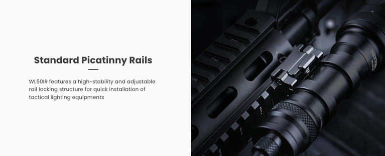 TORCIA DA 860 LUMEN TACTICAL SET WL50 IR LED DUAL-LIGHT NEXTORCH