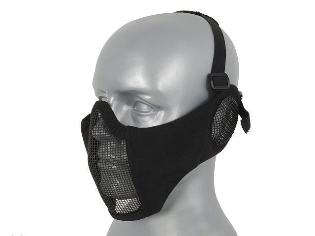 Maschera protettiva a mezza faccia NERA MESH 3.0 WOSPORT