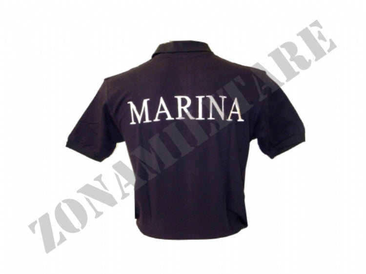 Polo Marina Militare Blu Navy A Manica Corta