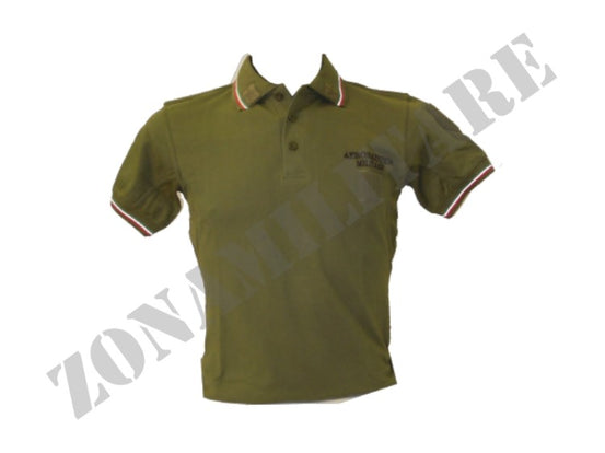 Polo Aeronautica Militare Verde A Manica Corta