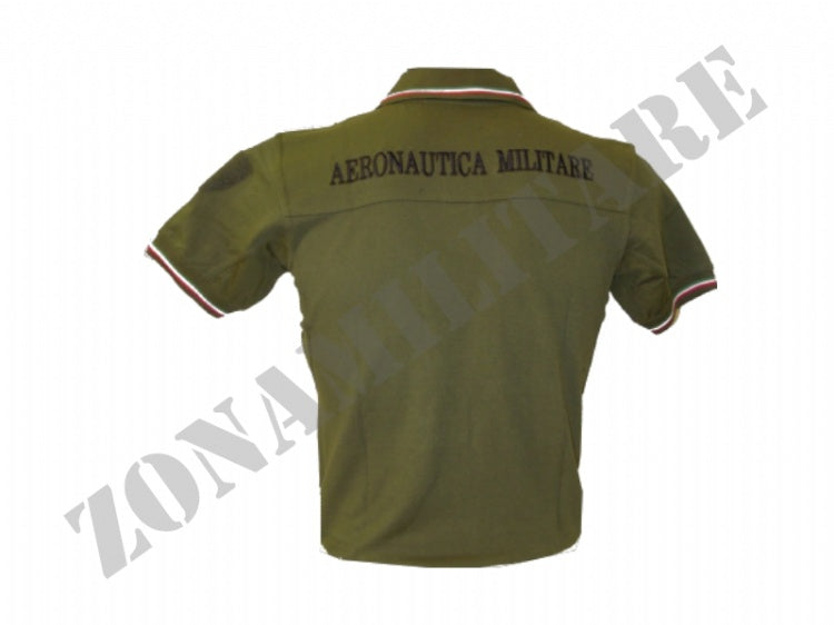 Polo Aeronautica Militare Verde A Manica Corta