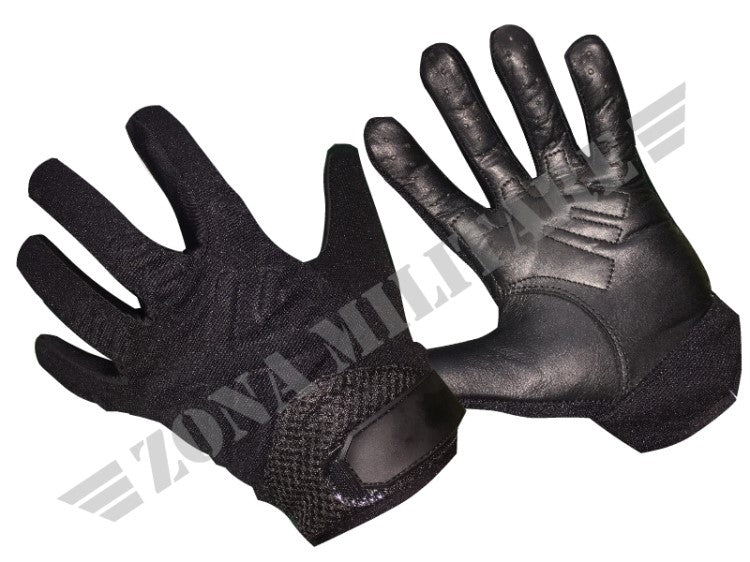 Guanti Eumar Colore Nero Pelle E Cordura