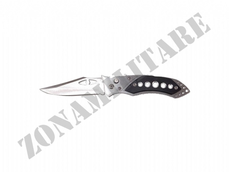 Coltello Richiudibile In Metallo Nero E Grigio