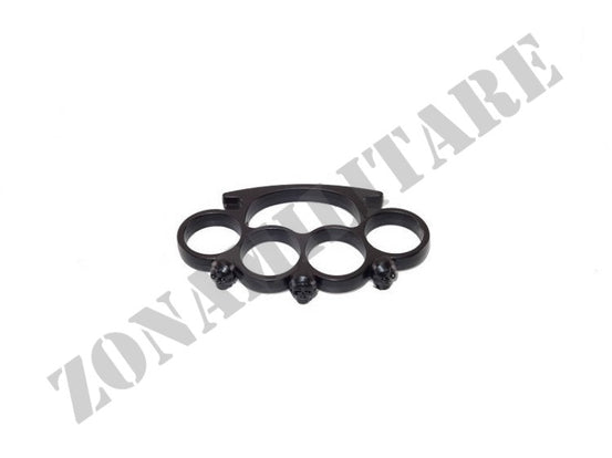 NOCCOLIERA NERA STONDATA CON TESCHI