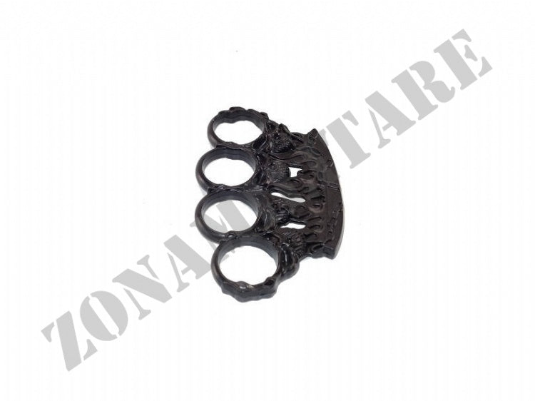 FERMACARTE NOCCOLIERA COLORAZIONE NERA SKULLS