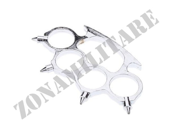 Fermacarte In Metallo Inox Con Punte