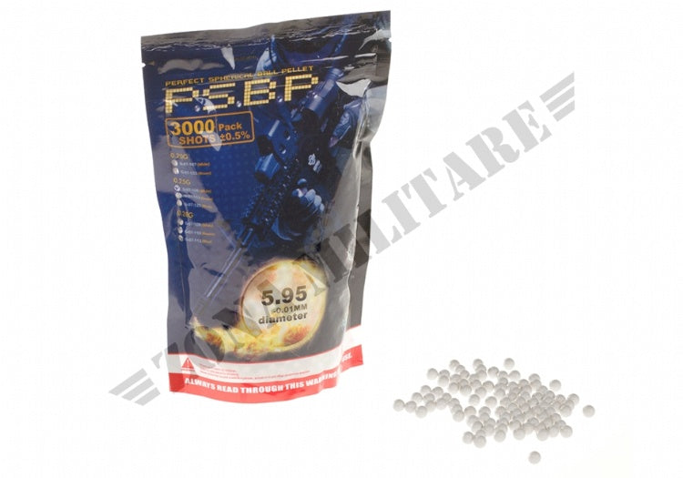 Pallini 0.25G Perfect Bb 3000Rds White G&G
