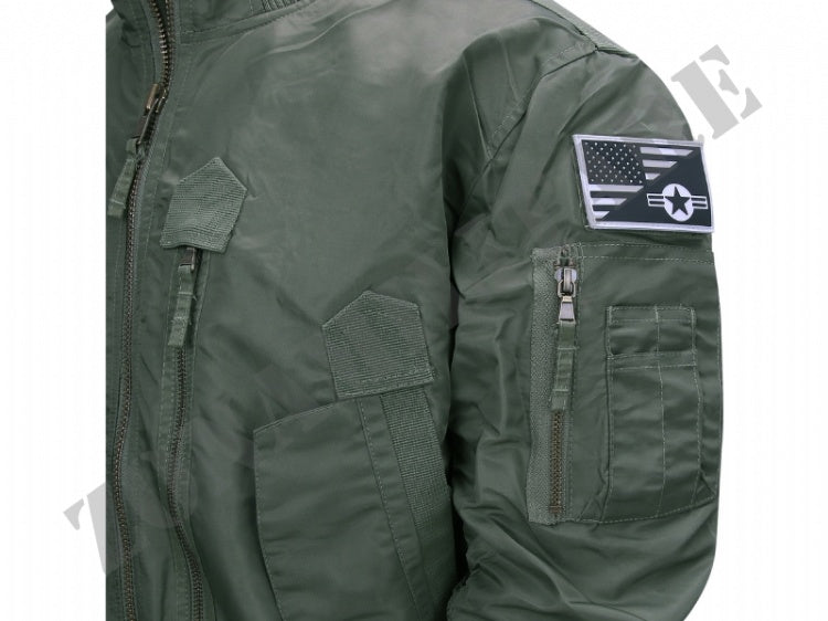 Giacca Bomber F-35 Flight Jacket Colore Verde