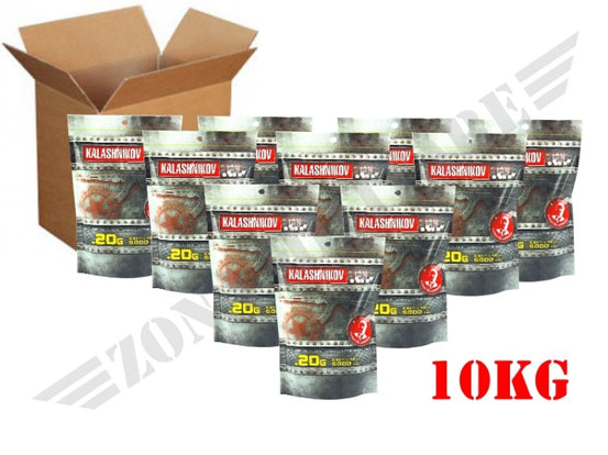 Confezione Da 10Kg Di Pallini Kalashnikov Da 0,20Gr