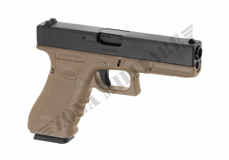PISTOLA G17 WE A GAS NERA E TAN