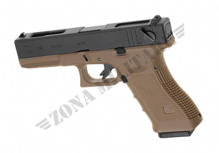 Pistola Glock 18C Desert Metal Version Gbb We