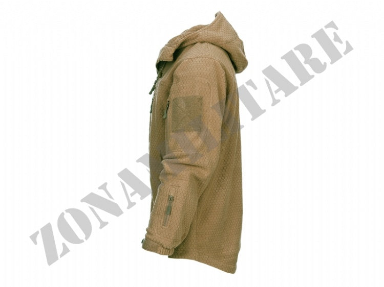 Giacca Fleece Hexagon Colore Coyote Brown 101 Inc