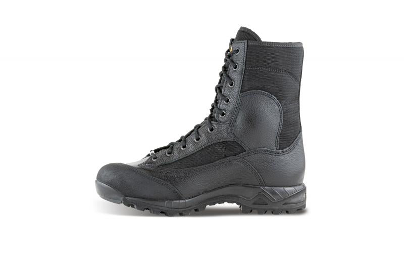 Anfibio Leopard Pelle Nero Crispi