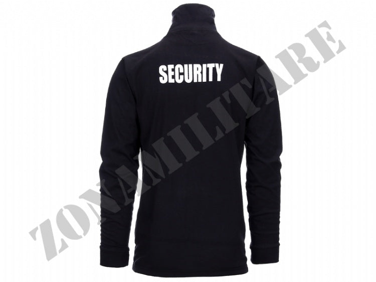 Maglietta Security Manica Lunga Con Scritta Security Nera