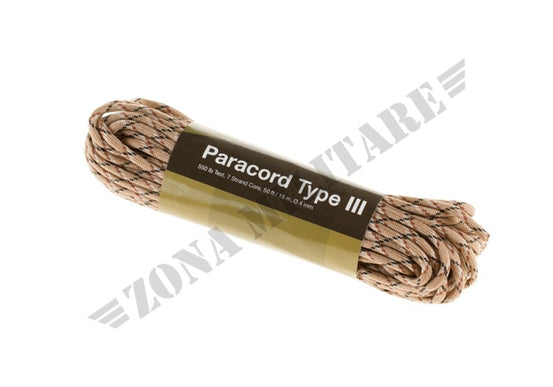 Paracord 550Lb 50 Feet Desert Camo Invader Gear