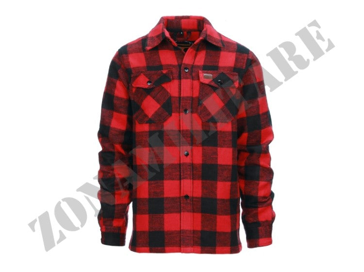 Flanel Contractor Shirt Fostex Garments Red And Black