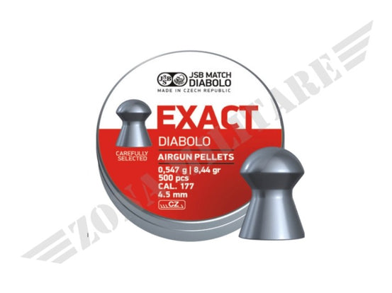 PIOMBINI EXACT DIABOLO CAL. 4,52 CONFEZIONE DA 500 pcs JSB