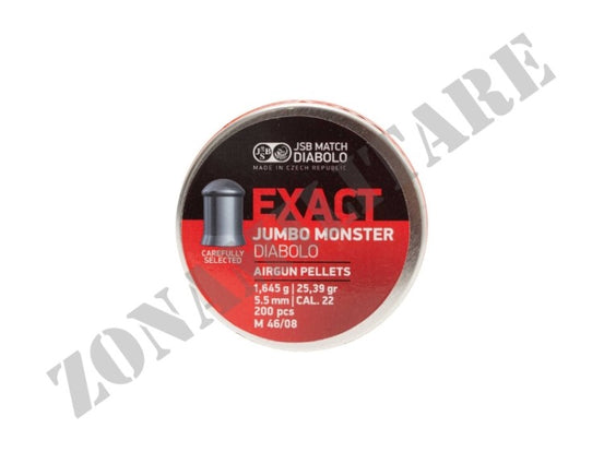 Piombini Jsb Exact Jumbo Exact Monster Cal.5,52 Confezione Da 200 Colpi