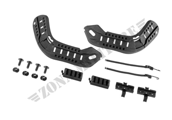 Mich 2000 Rail Set Per Elmetto Fma Black