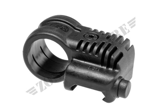 Picatinny Qr Offset Flashlight Adaptor Caa Black