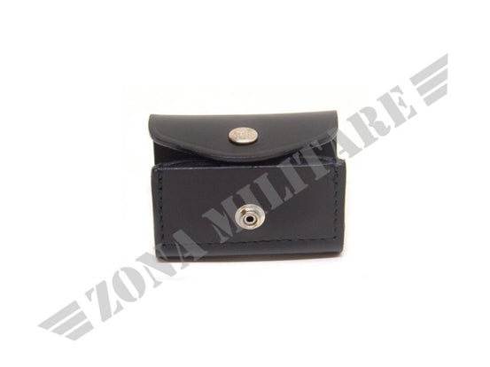 Porta Colpi A Taschino In Cuoio Nero 6 Postazioni