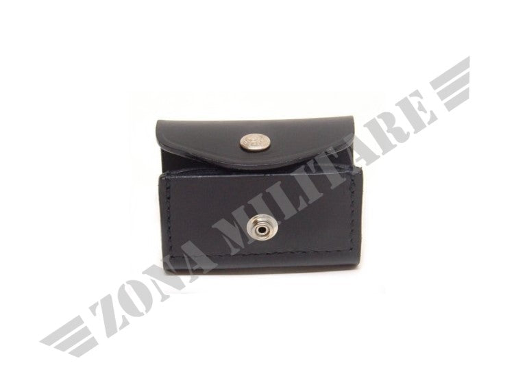 Porta Colpi A Taschino In Cuoio Nero 6 Postazioni