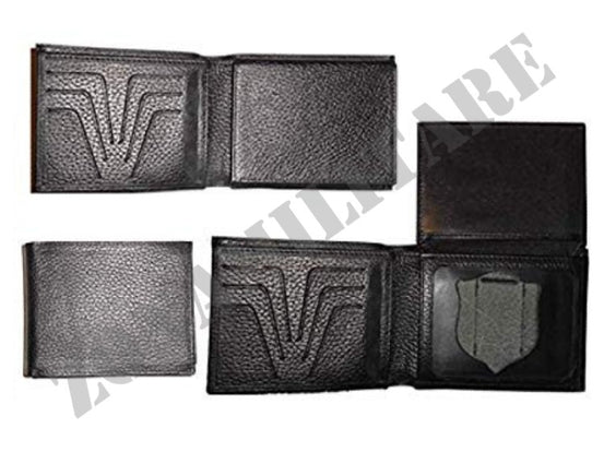 PORTAFOGLIO POLIZIA IN PELLE CON PATTINA VEGA HOLSTER