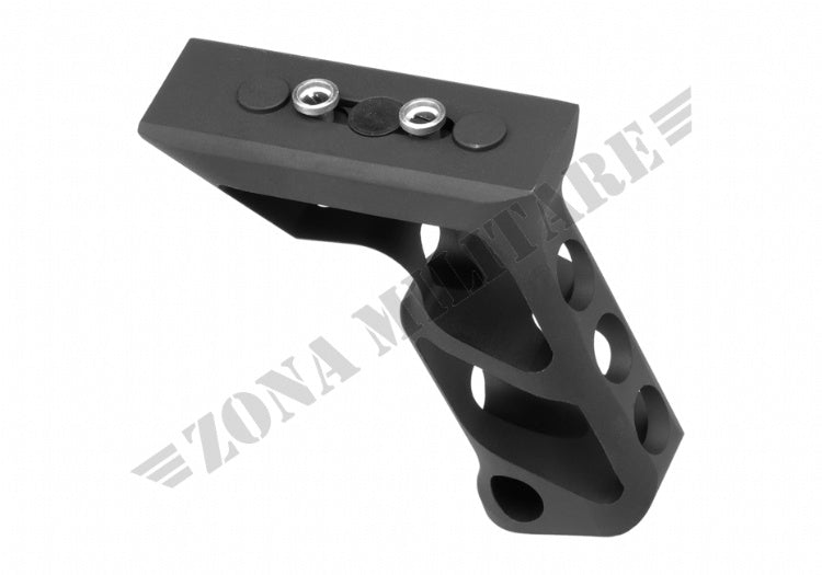 Impugnatura Cnc Keymod Long Angled Grip Black Metal