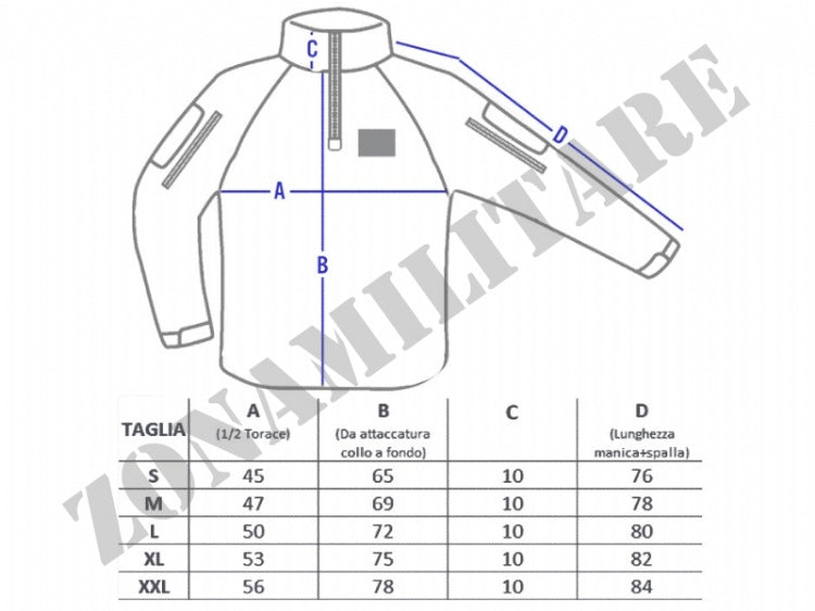 Combat Shirt Vegetata Desertica Italiana Sbb