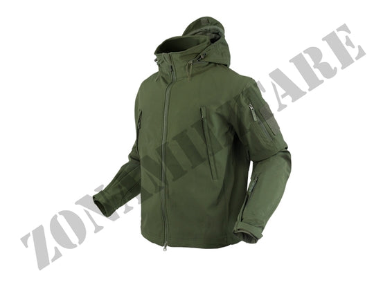 Giacca Softshell Jacket Con Cappuccio colorazione OD CONDOR
