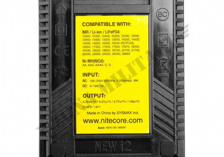 Ricarica Batterie Intellicharger New I2 Nitecore