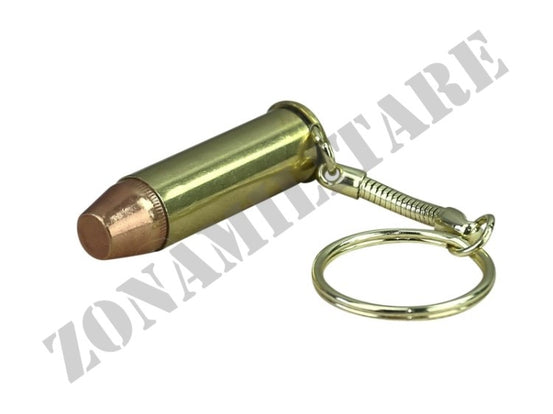 Portachiavi Con Proiettile 44 Magnum Dorato