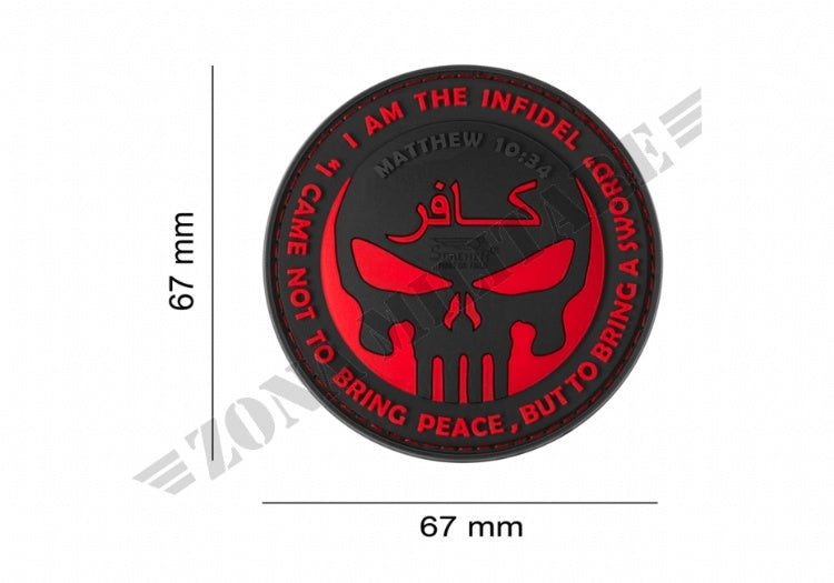 Patch Gommata The Infidel Punisher Rubber Blackmedic